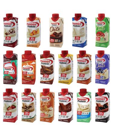 Protein Shake Sampler Variety | 10 Pack of Different Assorted Flavors | Ready to Drink High Protein Shakes | 10 of 17 Pictured Shakes | Niro Assortment 11 Fl Oz (Pack of 10)