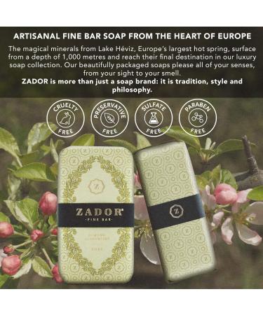 Zador Fine Scented Bar Soap - Almond Clementine | Organic Shea Butter & Pistachio Oil | All-Natural Skin Care (5.6 oz) - Luxury International Shipping - Buy Online on GoSupps.com