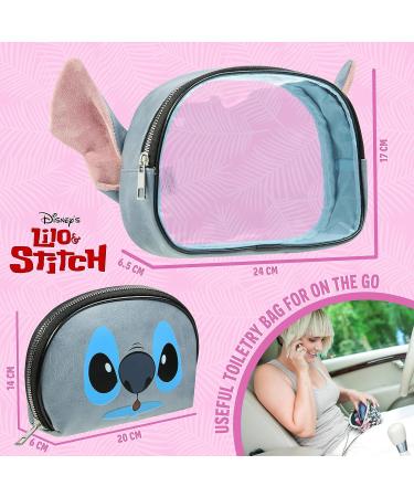 Disney Stitch Toiletry Bag Set - Travel Makeup Vanity Storage for Girls, Teens, and Women - Buy Online on GoSupps.com