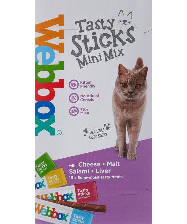Webbox Cats Delight Mini Mix (Pack of 16) Liver 32 g (Pack of 1) - Buy Online on GoSupps.com