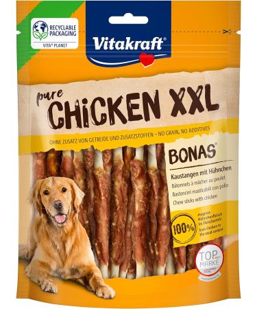 Vitastras Chicken Bonas XXL - Lean Chicken Couch Sticks Sugar & Grain-Free 200g (8 Pack) - Premium International Shipping - Buy Online on GoSupps.com