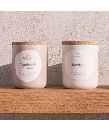 POTLUCK Harissa Spice Mix | Vegan & Gluten-Free | 60g Ceramic Pot | Natural Ingredients for International Shipping - Buy Online on GoSupps.com