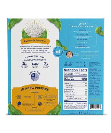 Cali'flour Foods Plant-Based Pizza Crust - Italian, Keto Friendly, Low Carb | 3 Boxes, 6 Crusts, Gluten & Grain Free - Fresh Cauliflower Base 9.75oz (Pack of 3) - Buy Online on GoSupps.com