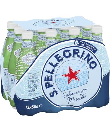 San Pellegrino Natural Sparkling Mineral Water 12 x 500 ml - Buy Online on GoSupps.com