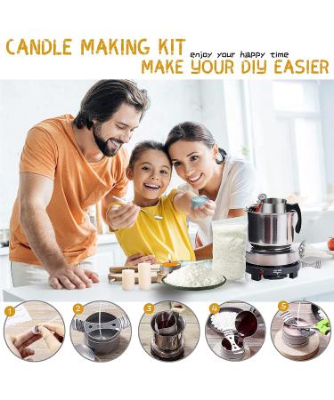 Soy Candle Making Kit - 32oz Wax Melting Pot & Essential DIY Supplies - Buy Online on GoSupps.com