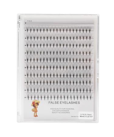 Large 10D D Curl Premade Fans - Mixed Length Volume Lashes (12-16mm) | Synthetic Mink Eyelash Extensions - Buy Online on GoSupps.com