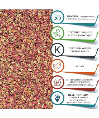 Foothills Naturals Rose Petals and Buds Organic - 454g / 1 Pound For Skin Tonics Tea 200 + Servings - Buy Online on GoSupps.com