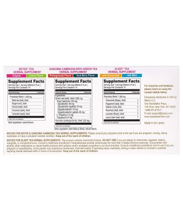 Hyleys Tea Detox Kit | 14-Day Cleanse | Assorted Flavors | 42 Tea Bags - Buy Online on GoSupps.com