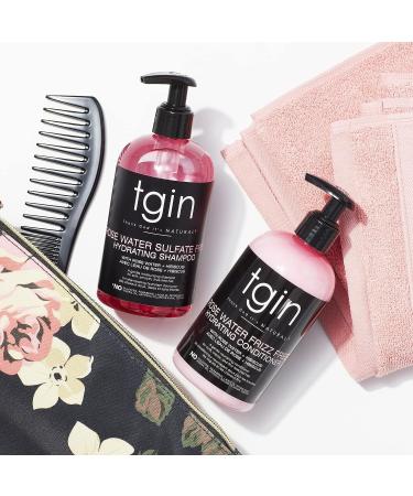 TGIN Rose Water Frizz-Free Hydrating Conditioner 13oz for Curls & Waves, Ideal for Low Porosity & Fine Hair - Buy Online on GoSupps.com