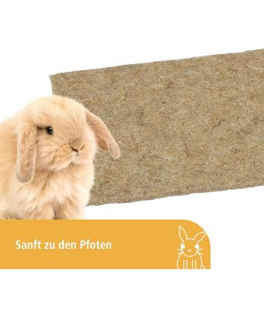 Kerbl 82744 Hemp Rodent Carpet - Natural 40x25x1 cm | Eco-Friendly Pet Bedding for Mice & Rats - Buy Online on GoSupps.com