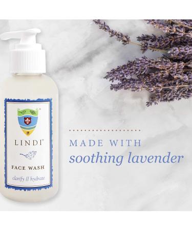 Lindi Skin Face Wash for Dry & Sensitive Skin - Gentle Hydrating Formula to Reduce Rashes & Redness (4 fl oz) - Shop Internationally - Buy Online on GoSupps.com
