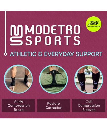 Modetro Socks - Ankle Compression Socks for Support & Discomfort Relief | Dotted Black - Large | International Shipping Available - Buy Online on GoSupps.com
