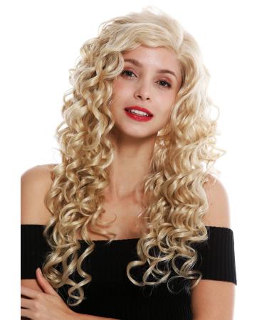 WIG ME UP - VK-17-MF-24BSP613 wig women's wig lace front partial mono side parting very long curls light blonde blonde