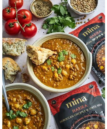 Mina Harira Moroccan Chickpea & Lentil Soup - Plant Based Protein, Vegan, Gluten Free - 10 oz - Buy Online on GoSupps.com