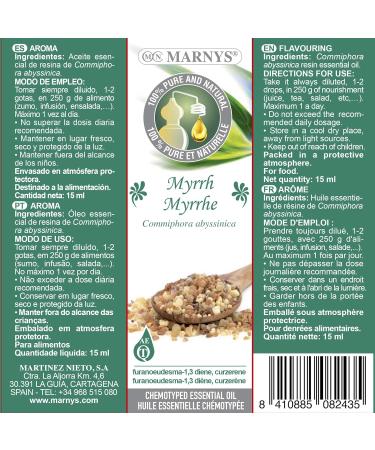 Marnys Mirra Essential Food Oil 15ml - Premium Nutritional Support for Global Shipping - Buy Online on GoSupps.com