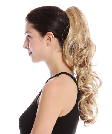 WIG ME UP SP-31-AV-24B Long Curly Hairpiece Braid Ponytail - 45 cm Light & Golden Blonde Hair Extension - Buy Online on GoSupps.com