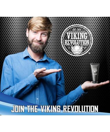 Viking Revolution - Face Scrub - Microdermabrasion Mens Face Wash - Facial Cleanser for Exfoliating Cleansing Removing Blackheads Acne Ingrown Hairs - Face Wash Men - 30 ml Facial Scrub - Buy Online on GoSupps.com