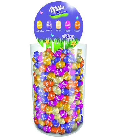 Milka Tubo Small Eggs Milk Chocolate from the Alpine Country Economy Size For Easter Egg Hunt 3 kg