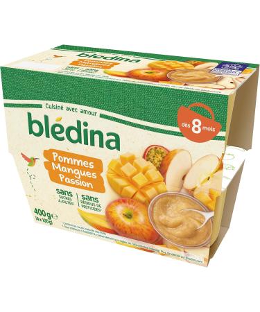 Bl dina 4 Coupelles Pommes Mangues Passion d s 8 mois (Lot de 2) - Buy Online on GoSupps.com