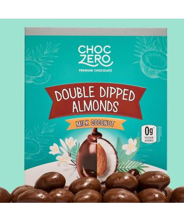 ChocZero Keto Milk Chocolate Coconut Almonds - Sugar Free Low Carb Snack (3.5oz x 3) - Buy Online on GoSupps.com