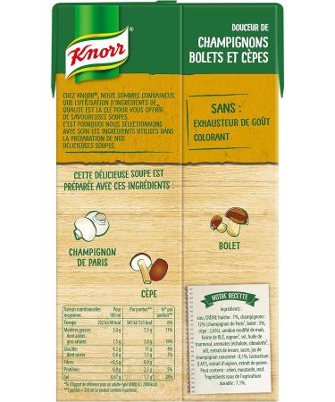 Knorr Liquid Soup Sweetness of Mushrooms Boletus/Ceps 1 L - Buy Online on GoSupps.com