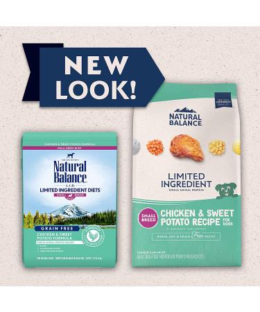 Natural Balance Limited Ingredient Diet Small-Breed Adult Grain-Free Dry Dog Food - Salmon, Duck, Chicken, or Beef - 4 lb - Buy Online on GoSupps.com