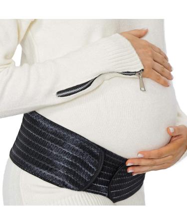 NeoTech Care 3-in-1 Maternity Pregnancy Support Postpartum Belly Wrap - Black - Large Size - Buy Online on GoSupps.com
