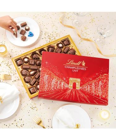 Lindt - Box CHAMPS- LYS ES Milk - Assorted Milk Chocolates - Pralines Crispy and Smooth - Ideal for Christmas 482g - Buy Online on GoSupps.com