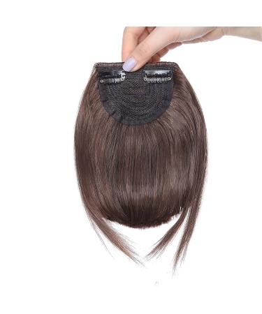 Shop Sego Pony Hair Clip-In Bangs Extensions - Natural Black & Light Brown Fringe | Premium One Piece Hair Extensions for Effortless Style - Buy Online on GoSupps.com