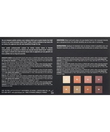 JAPONESQUE Velvet Touch Eyeshadow Palette - 8 Matte Colors, Blendable, Pigmented, Long-Lasting - Buy Online on GoSupps.com