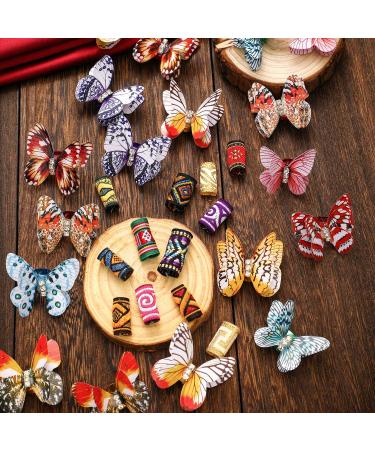 32-Piece Colorful Butterfly Dreadlocks Beads Hair Jewelry Set for Women and Girls - Buy Online on GoSupps.com