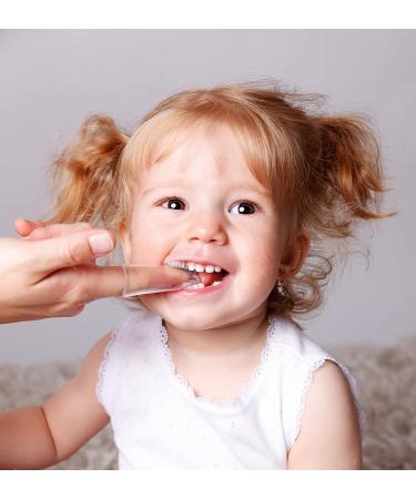 BabyBaus Finger Toothbrush Set for Kids, Toddlers, Babies, and Pets - Soft Bristles, Ergonomic Design - Set of 3 with Cases (Blue, Pink, Clear) - Buy Online on GoSupps.com