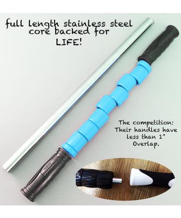 The Muscle Stick Original Muscle Roller - All Purpose Muscle Roller Stick in Blue - Buy Online on GoSupps.com