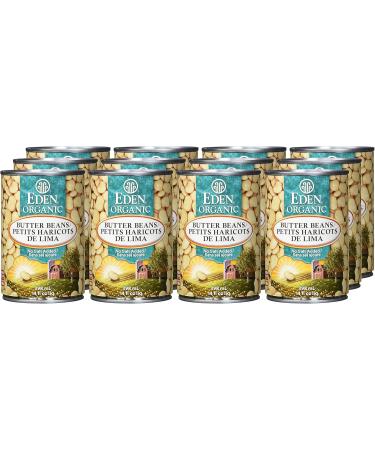 Eden Foods Organic Whole Canned Beans-Butter Beans 398ml 12-Count - Buy Online on GoSupps.com