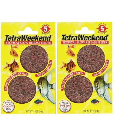 Tetra 77151 TetraWeekend Tropical Slow-Release 5-Day Feeder, 4 Count