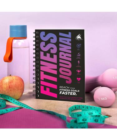 Clever Fox Fitness Journal - Daily Workout Log for Women and Men | Spiral-Bound A5 Planner with Laminated Cover | Thick Pages | Pink & Dark Purple - Buy Online on GoSupps.com