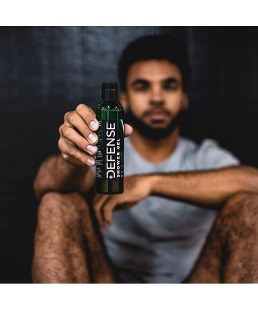 Defense Soap Peppermint Body Wash Shower Gel 8 Oz (Pack of 2) | Tea Tree & Eucalyptus Oil | Natural Formula | 16 Fl Oz Total - Buy Online on GoSupps.com
