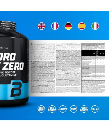 BiotechUSA Hydro Whey Zero - Gluten-Free Sugar-Free Fat-Free Protein | 80% Whey Protein Isolate | 1.81 kg Strawberry Flavor - Buy Online on GoSupps.com
