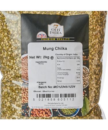 Old India Mung Chilka 2kg - Premium Quality Green Lentils | Buy Online - Buy Online on GoSupps.com