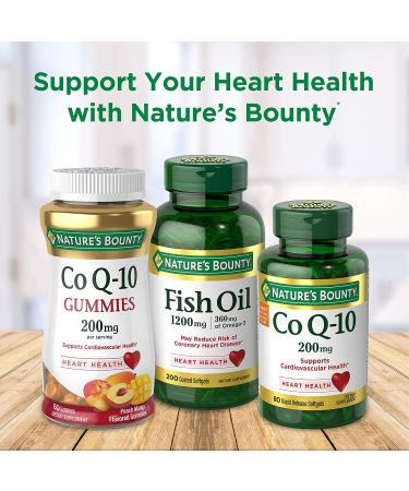 Nature's Bounty Co Q-10 200 mg | 80 Rapid Release Softgels - Heart Health & Energy - Buy Online on GoSupps.com