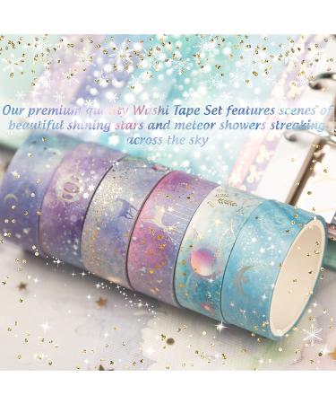 OHMZPERE 50 Rolls Gold Foil Galaxy Washi Tape Set for Journaling and Scrapbooking - DIY Crafts, Gift Wrap, Party Decor - Buy Online on GoSupps.com
