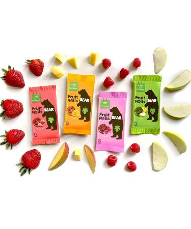 BEAR Real Fruit Snack Rolls - Gluten Free Vegan Mango - 12 Pack Healthy Kids & Adults Snack - Buy Online on GoSupps.com