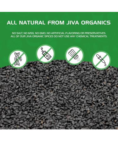 Jiva Organics Organic Kalonji Seeds - Whole Black Seed Nigella Sativa Black Cumin - 1.5 lb - Buy Online on GoSupps.com
