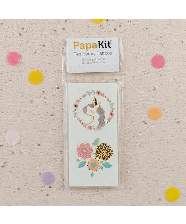 PapaKit Unicorn and Friends 36 Temporary Fake Tattoo Set | Non-Toxic, Safe, Removable | Kids Birthday Party Favor - Buy Online on GoSupps.com