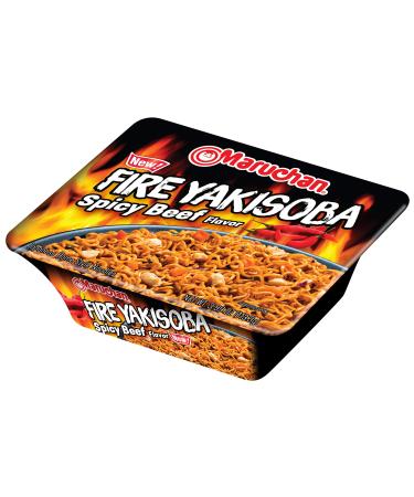 Maruchan Yakisoba Fire Spicy Beef Flavor, 3.99 Oz, Pack of 8 3.99 Ounce (Pack of 8)