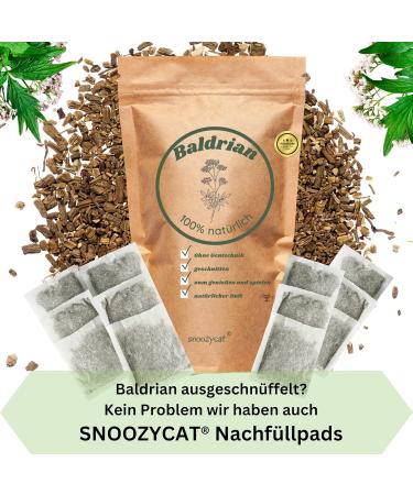 Snoozycat Refillable Valerian Pillow for Cats - 2 Pieces with 4 Organic Cat Valerian Refill Pads | Handmade & Washable Cotton - Buy Online on GoSupps.com