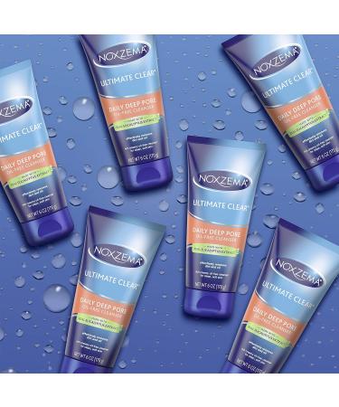 Noxzema Ultimate Clear Daily Deep Pore Cleanser 6 oz - Pack of 6 | Removes Dirt, Makeup, and Oil for Visibly Clearer Skin - Buy Online on GoSupps.com