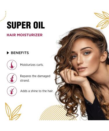 SHALOM Hair Moisturizer Super Oil with Vitamin E & Panthenol 8 fl oz - Restores & Moisturizes for Healthy, Shiny Hair - Salt Free - Buy Online on GoSupps.com