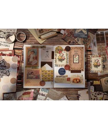 Yoption 346pcs Vintage Scrapbooking Supplies Kit - Aesthetic Bullet Journal Kit with Stickers, Stationery, A6 Grid Notebook - DIY Craft Gift for Girls and Women - Buy Online on GoSupps.com