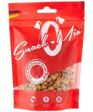 Snackomio - Premium dog snack - juicy meat cubes from the duck grain -free 1 Pack (1 x 125g) duck meat cock 125 g (1 Pack) - Buy Online on GoSupps.com
